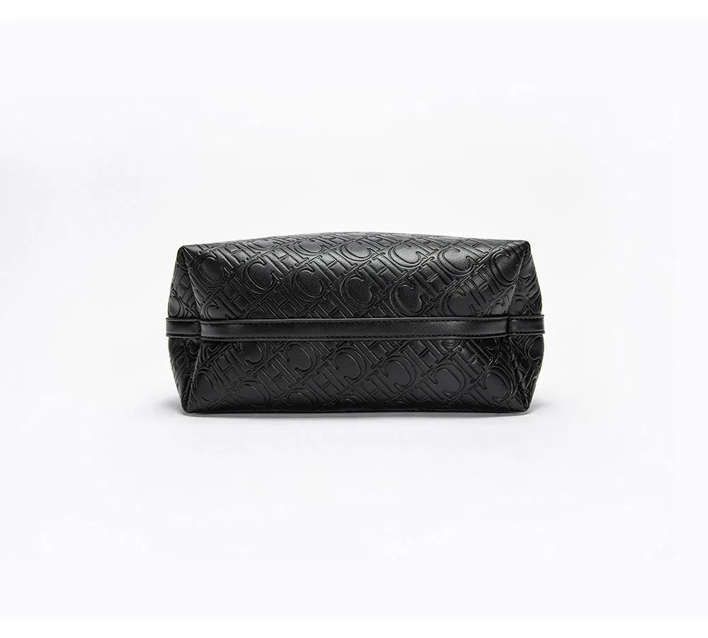 CH Fashion Brand Women's Handbag Large Capacity Casual Diagonal letter Silver Fox Is PU Leather Shoulder Bag