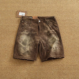Men's Vintage Washed Cargo Shorts | Textured Cotton