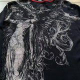 Y2K Grunge Oversized Skull Graphic Tee