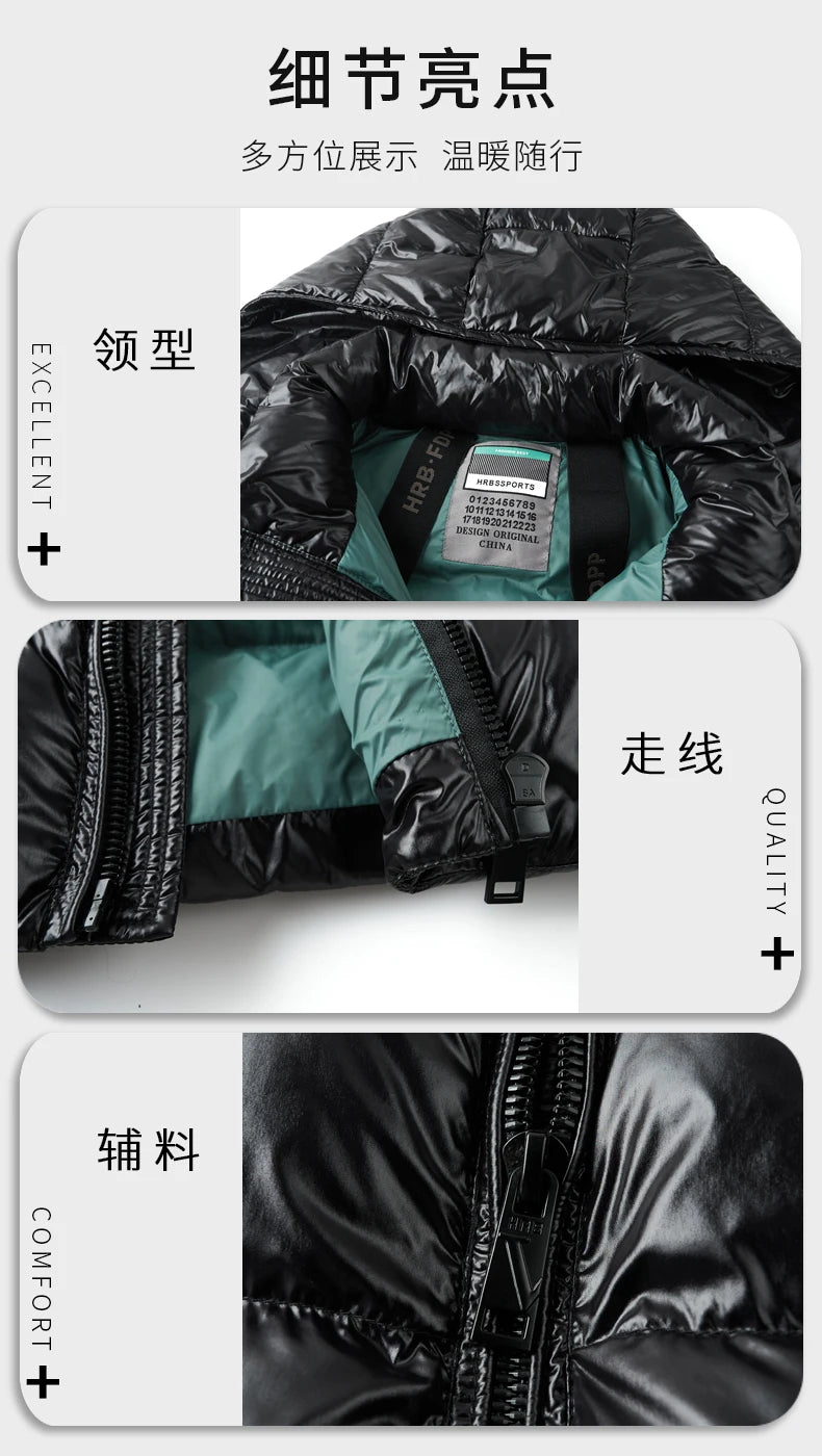 Men's Quilted Hooded Parka – Warm Winter Jacket