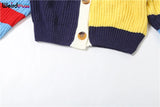 Y2K Letter Print Patchwork Cardigan