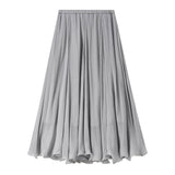 Sentubila Flowy A-Line Skirt – Iridescent Sheen