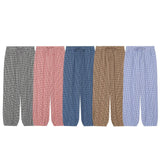 Women's Plaid Drawstring Lantern Pants