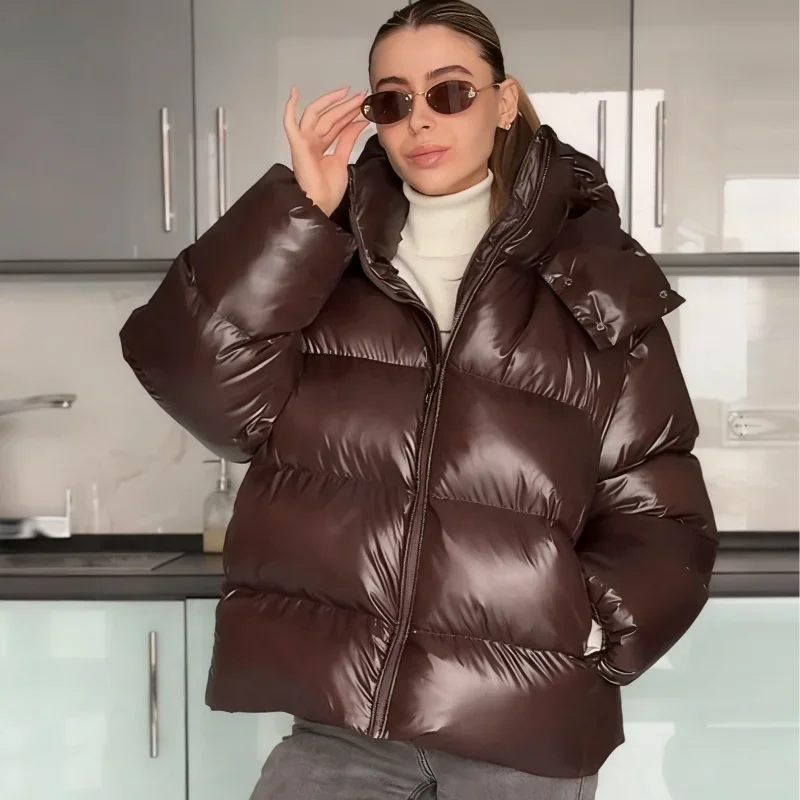Women’s Hooded Puffy Cotton Jacket