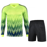 Custom Men Boys Girl Soccer Shirt Goalkeeper Uniform Long Sleeve Football Training Goalkeeper Top Soccer Jersey Pant Shorts Sets