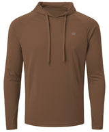 Summer Men's Long Sleeve UPF 50+ Hoodie T-Shirts, Rash Guard Quick Dry T-shirt Outdoor Sport Running Pullover