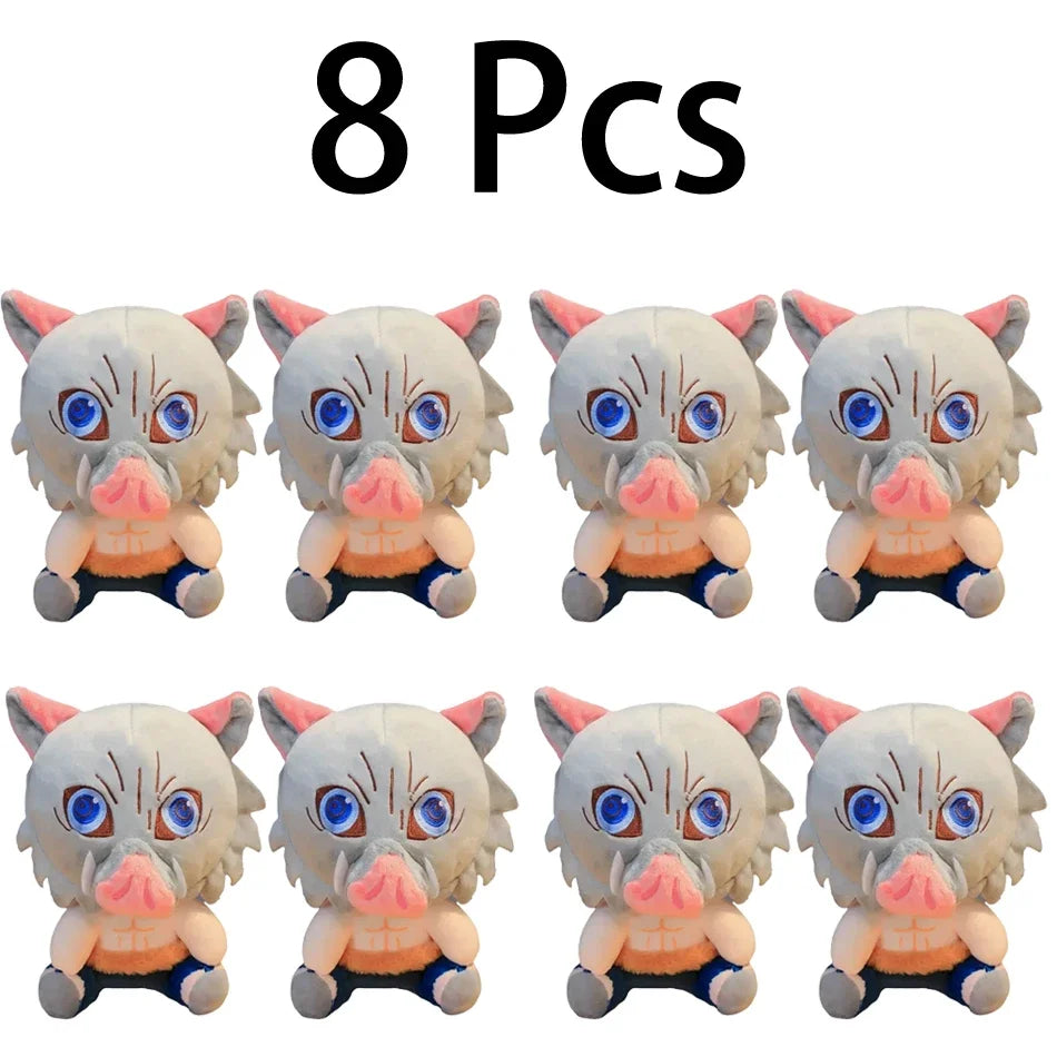 20cm Hot Japan Demon Slayer Plush Dolls Lovely Anime Kimetsu No Yaiba Kamado Tanjirou Nezuko Zenitsu Kyoujurou Toys Kids Gifts