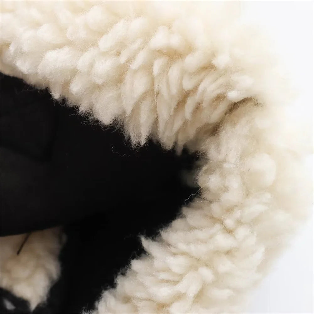 Faux-Fur Trimmed Moto Jacket