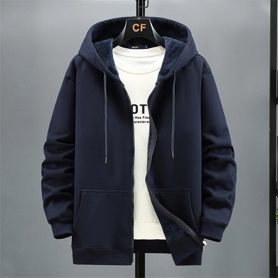 Men’s Plus Size Fleece Hoodie, Up to 12XL