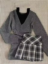 Sweet Lolita Lace Up Ruffles Cardigan+ Sexy Slim Fit Strapless Vest Tops+ High Waist Ruched Skirts Early Autumn Three Piece Sets
