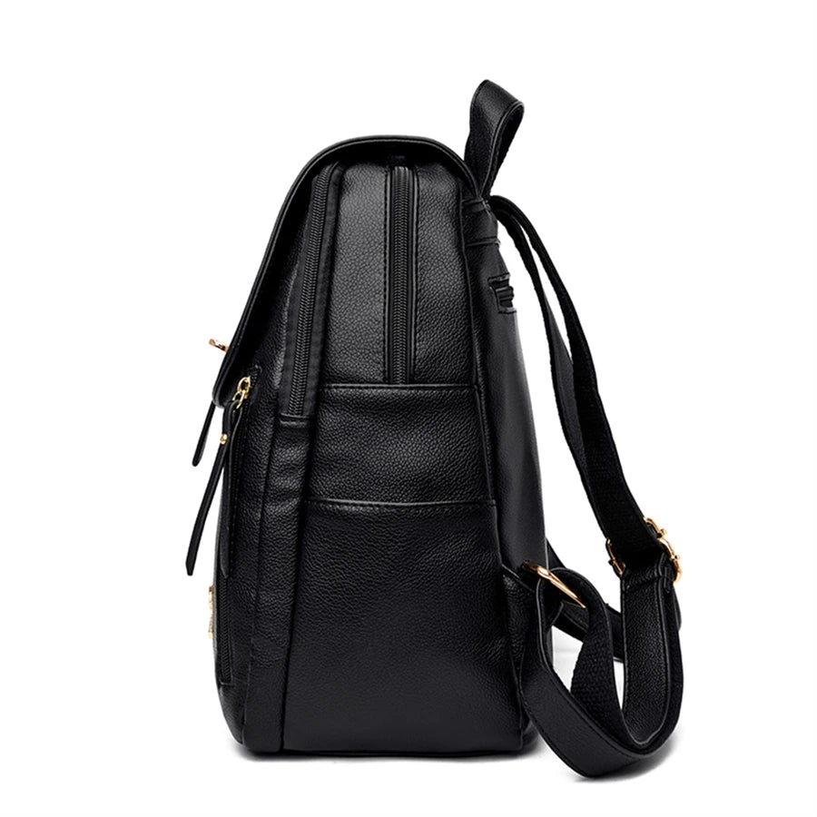 Luxury Vintage Leather Backpack