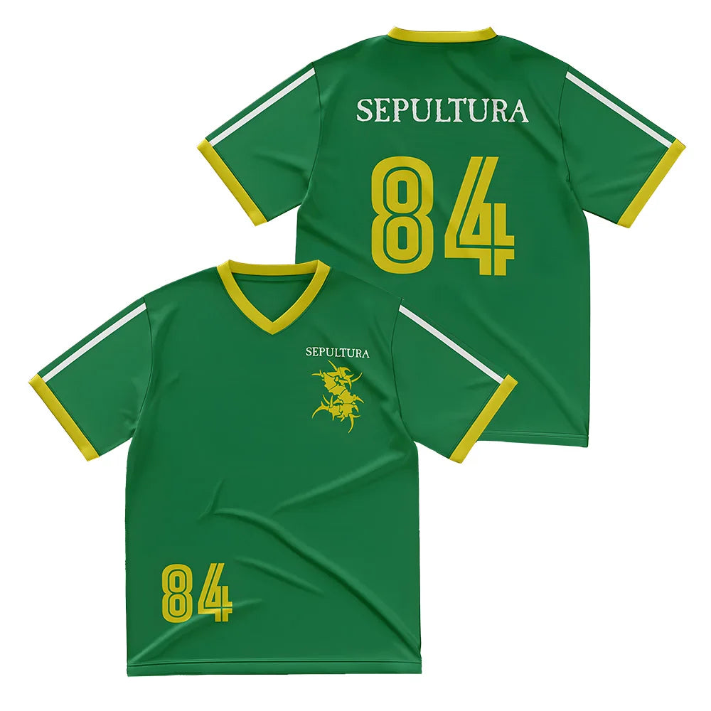 Sepultura V-Neck Soccer Jersey T-Shirt