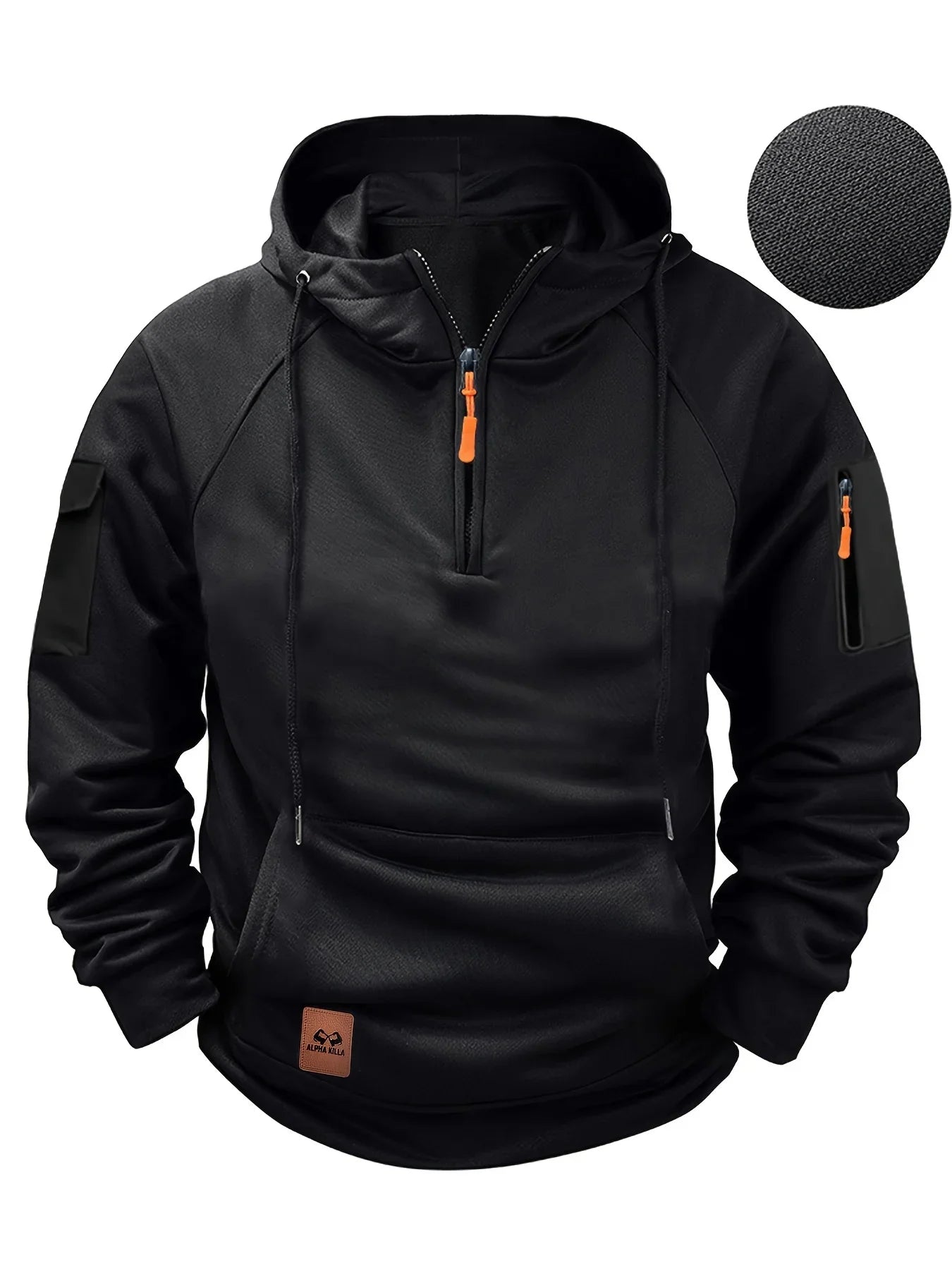 Multi-Pocket Zippered Tech Hoodie