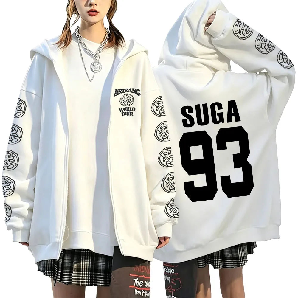 Y2K Graphic Zip-Up Hoodie