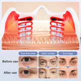 Electric Eye Massager Under-Eye Glasses Massager Eye Fatigue Relief Massager Red Light Relieves Eye Fatigue Eyes Massage Glasses