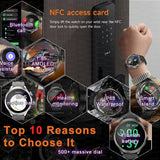2026 Smart Watch Always display AMOLED NFC Bluetooth Call GPS trajectory Waterproof Health Sport Smartwatch Men for Android iOS