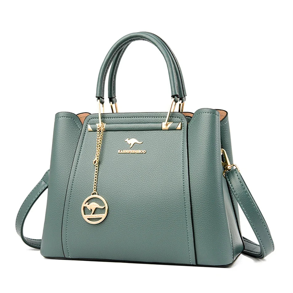 2024 Luxury Women Designer 3 Layers Shoulder Crossbody Sac Ladies Large Capacity Leather Handbags Shopper Brand Messenger Totes