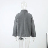 Women's Stand Collar Zip Jacket – Autumn/Winter