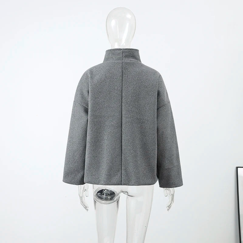 Women's Stand Collar Zip Jacket – Autumn/Winter