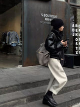 Women's High-Waist Ankle Pants with Pockets