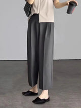 Women's High-Waist Ankle-Length Office Pants