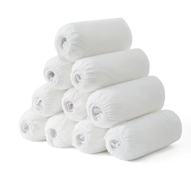 100Pack Disposable Shoe Covers Boot Non-Slip Large Foot Booties for Indoors Contractors Floor Carpet Shoe Coverings Protectors