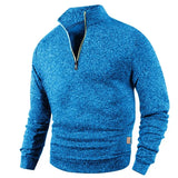 Animal Game Men's Half Zipper Sweatshirts Long Sleeve Solid Pullover Turtleneck Streetwear Warm Jacket Sport Coats Outerwear