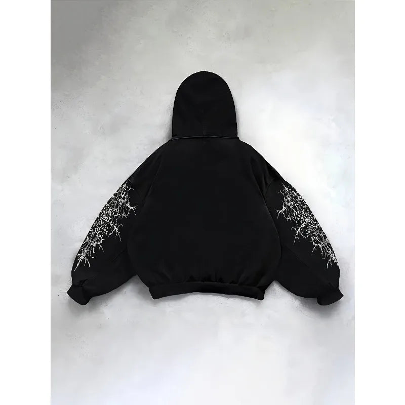 Dark Angel Gothic Print Pullover Hoodie