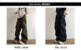 Techwear Parachute Cargo Pants - Men's Hip Hop Wide Leg Streetwear