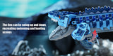 805PCS Blue Dinosaur Building Blocks Toys Model Mosasaurus Dinosaur Assemble Puzzle Bricks Toy Sets For Kid Ornament Gifts
