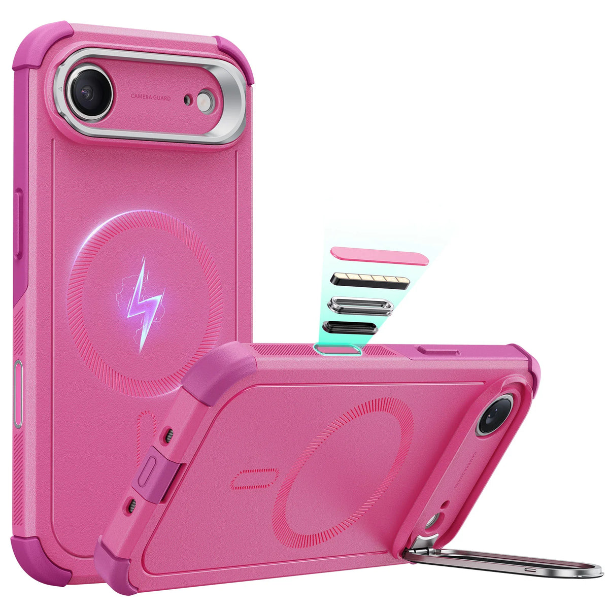 ESR Magnetic iPhone Case with Adjustable Stash Stand