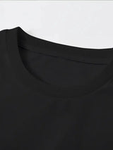 Men's "Never Give Up" 100% Pure Cotton Graphic Tee - Loose Fit