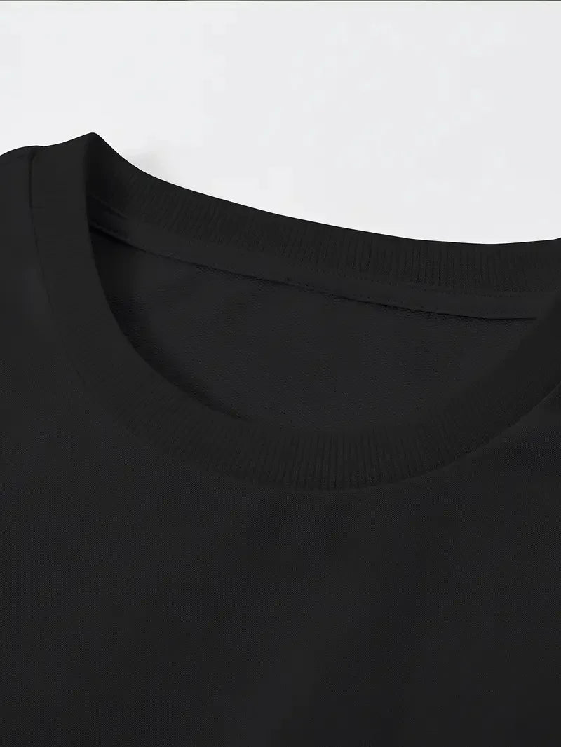 Men's "Never Give Up" 100% Pure Cotton Graphic Tee - Loose Fit