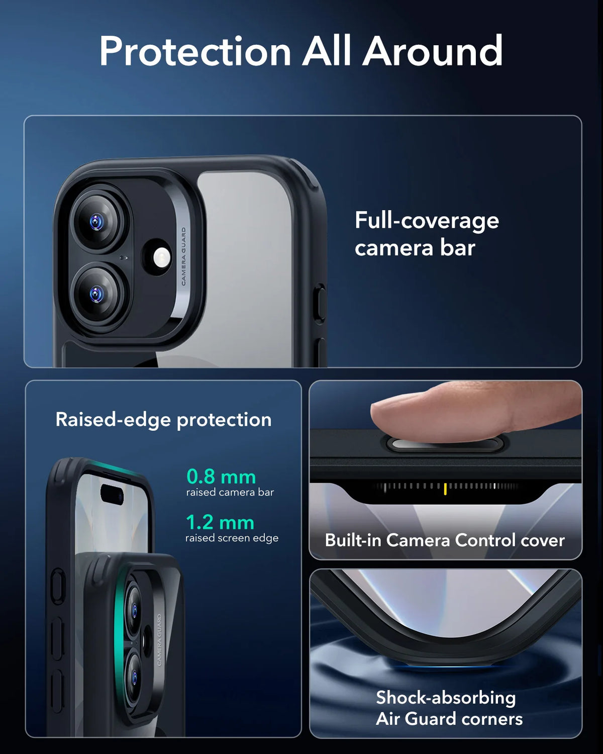 ESR Magnetic iPhone Case with Camera Guard