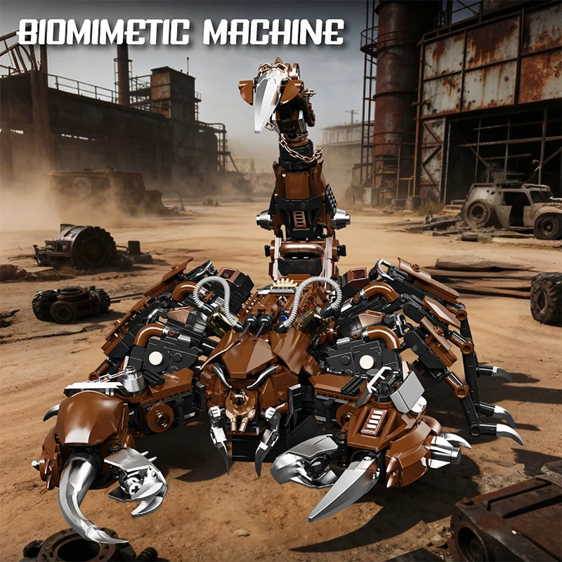 Mechanical Scorpion Building Blocks Cyberpunk Robot Animal Model Technical Bricks Set Construction Toy Gifts Adult Kids 1074PCS