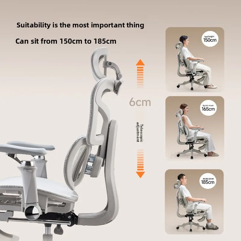 Ergonomic Gaming Chair with 6D Armrest & Lumbar Support