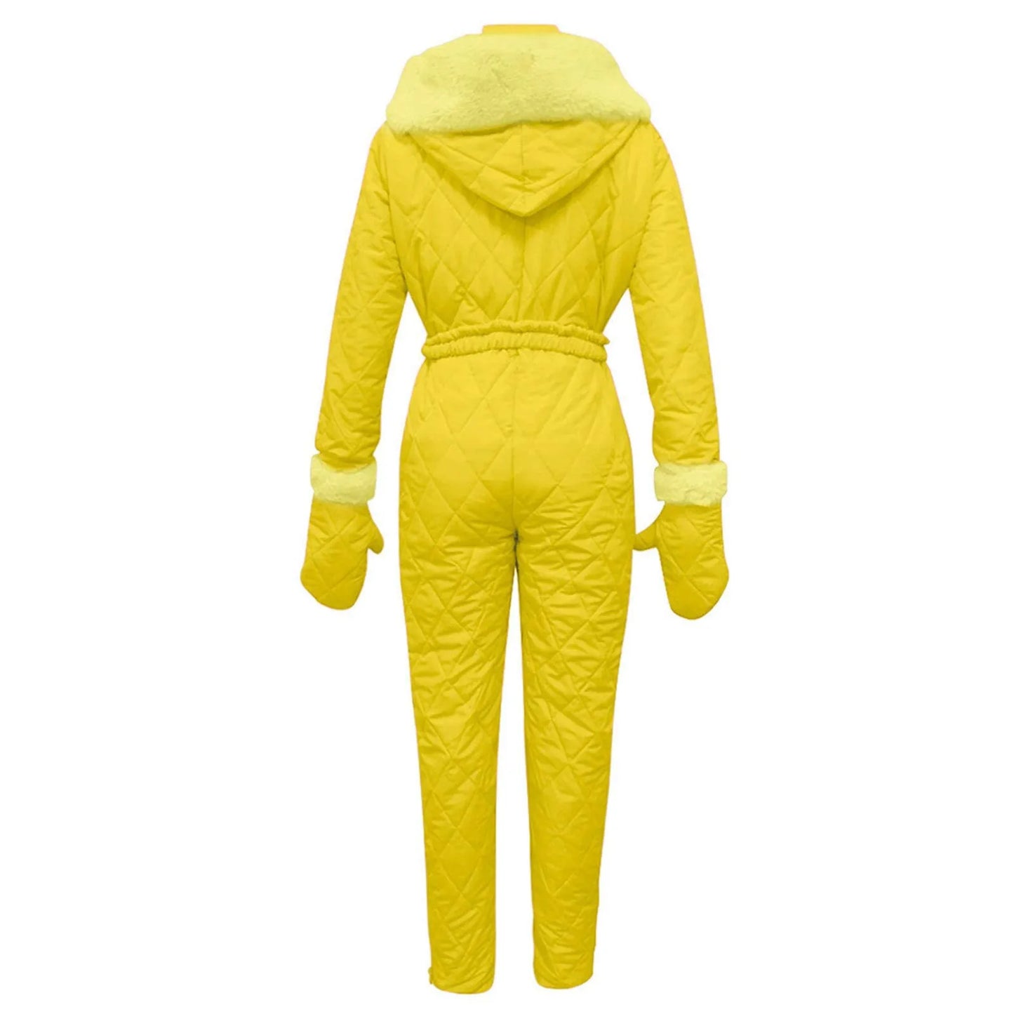 Waterproof One-Piece Ski Suit – Insulated Winter Hooded Jumpsuit