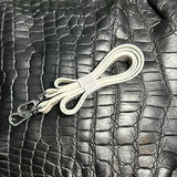 Himalayan Crocodile Belly Leather Women's Structured Handbag