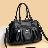 Three Layers Luxury Casual Tote Women Bag Top Quality Pu Leather Ladies Hand Bags for Women Big Shoulder Crossbody Bags Sac New