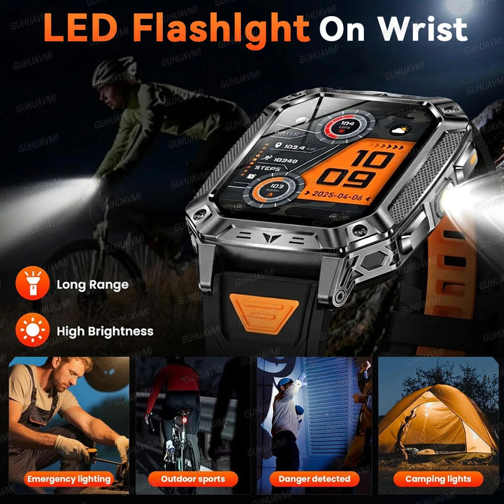 2026 Military-Grade Outdoor Sports Smartwatch 1400mAh