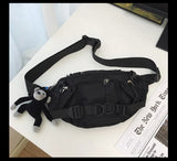 2024 Techwear Style Punk Hip Hop Single Shoulder Crossbody Bag Men Women Street Vintage Chest Bag Casual Sport Fanny Pack