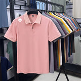 Men's Luxury Cotton Polo | Geometric Print Summer Shirt