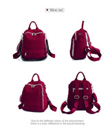 Zency Women's Genuine Leather Backpack High-Quality School Bag Travel Female Shopper Shoulder Satchel Rucksack Commuter