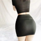 Women's Stretch Knit Pencil Mini Skirt