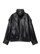 Women Fashion Leather Jacket Autumn Winter Loose Causal PU Faux Leather Jackets Coat Fashion Street Motorcycle Jackets