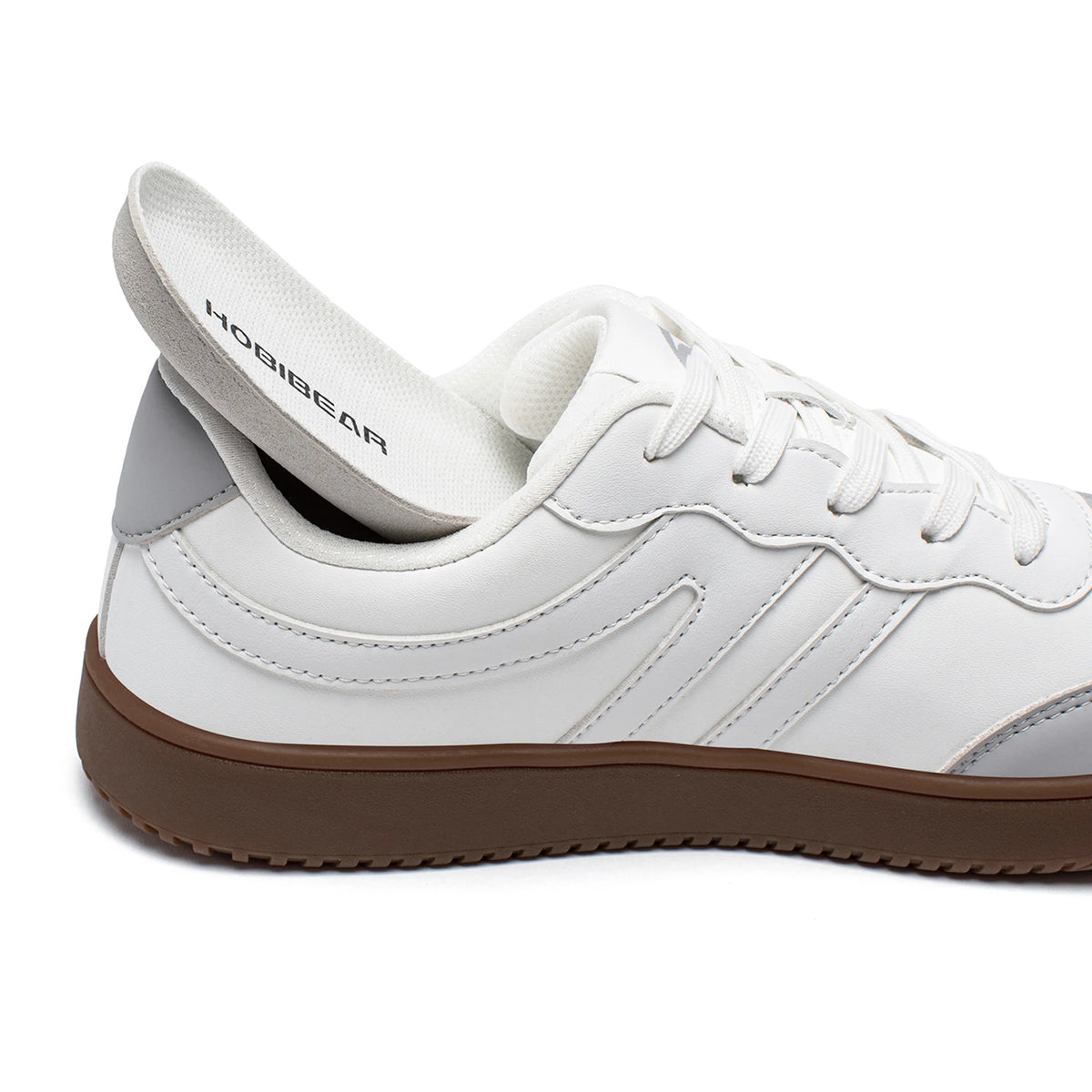 HOBIBEAR Wide Toe Lace-Up Sneakers