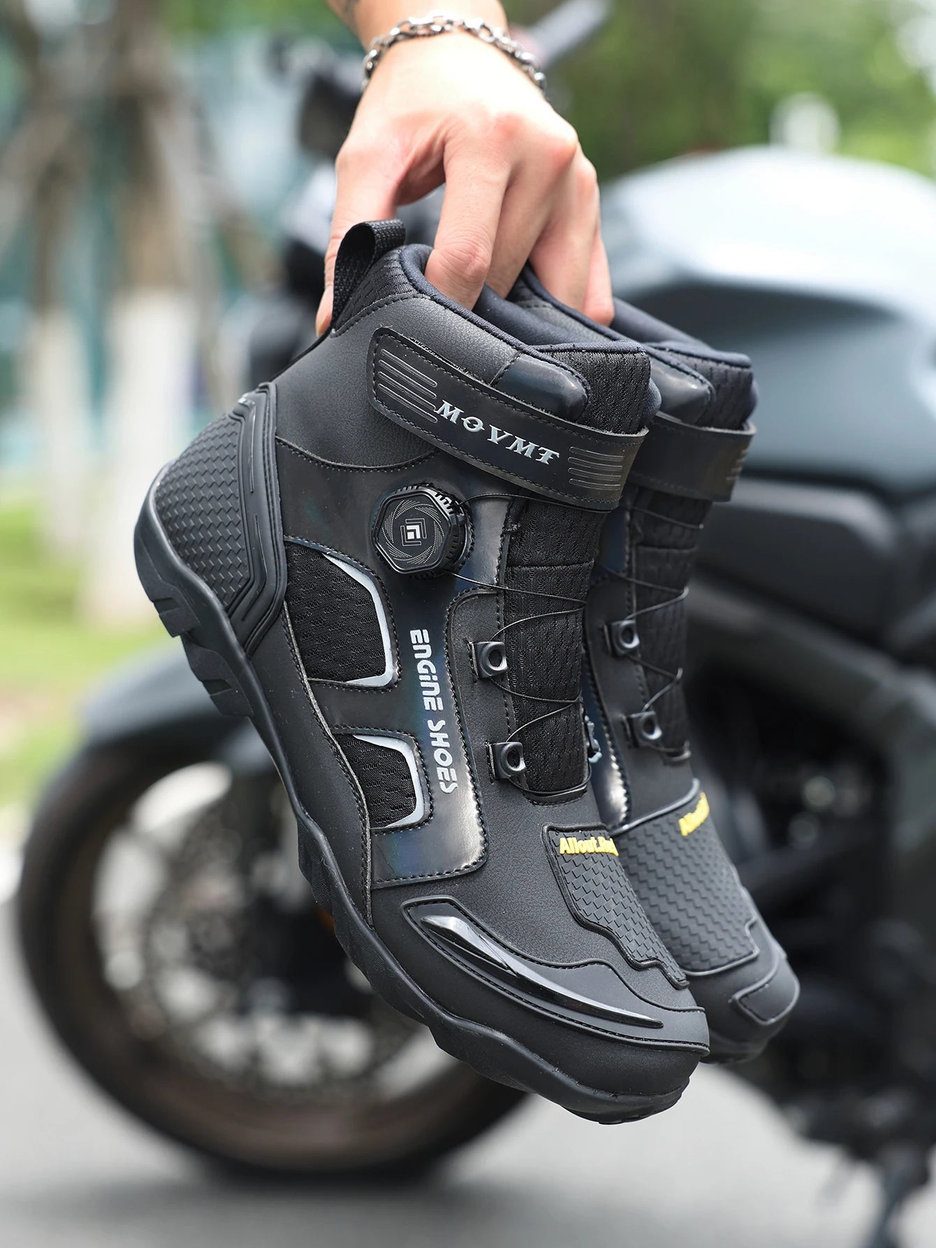 Motorcycle Riding Men Boots Waterproof Motocross Cycling Shoes Off-Road Motorbike Racing Anti-drop Breathable Equipment Sof