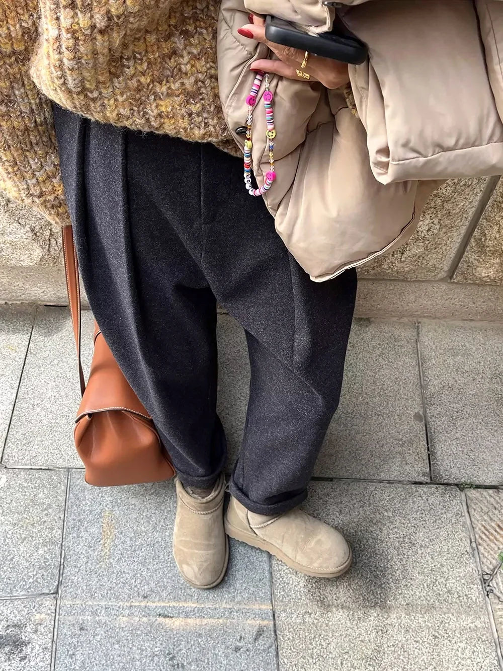 Women's High-Waist Ankle Pants with Pockets