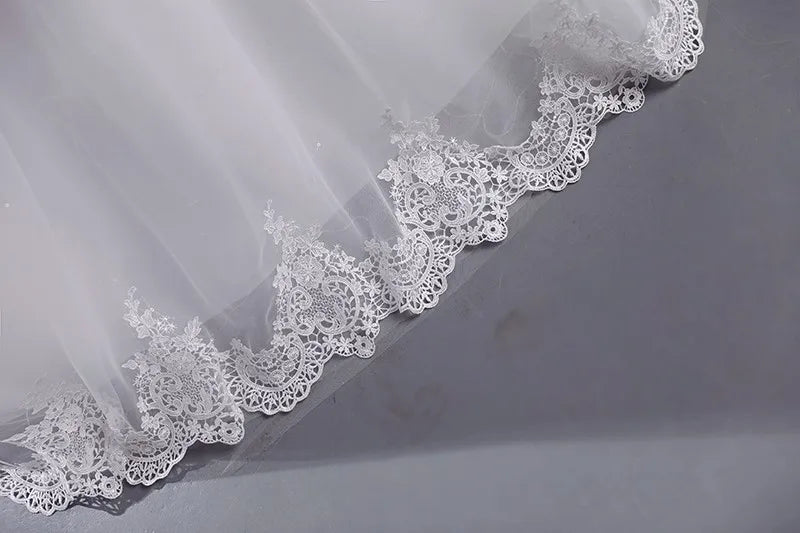 Pure White Wedding Dresses Elegant Boat Neck Ball Gown Simple Vestido De Noiva Plus Size Robe De Mariee