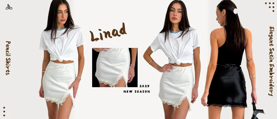 Elegant High-Waist Satin Mini Skirt